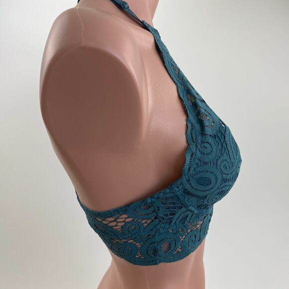 Victoria's Secret PINK Padded High Neck Underwire Halter Push-Up Bra Size S - Picture 6 of 10